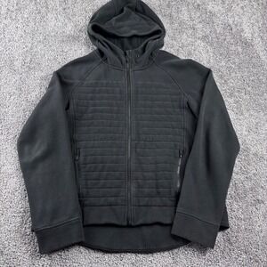 Lululemon Hoodie Women's Size 12 Black Full Zip Long Tail Sweatshirt *READ*